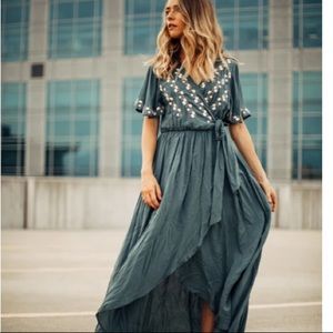 Size Small Boho Embroidered Dress